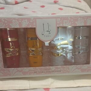 Yara Women's Fragrance Set - Pink, Yellow, White, Silver